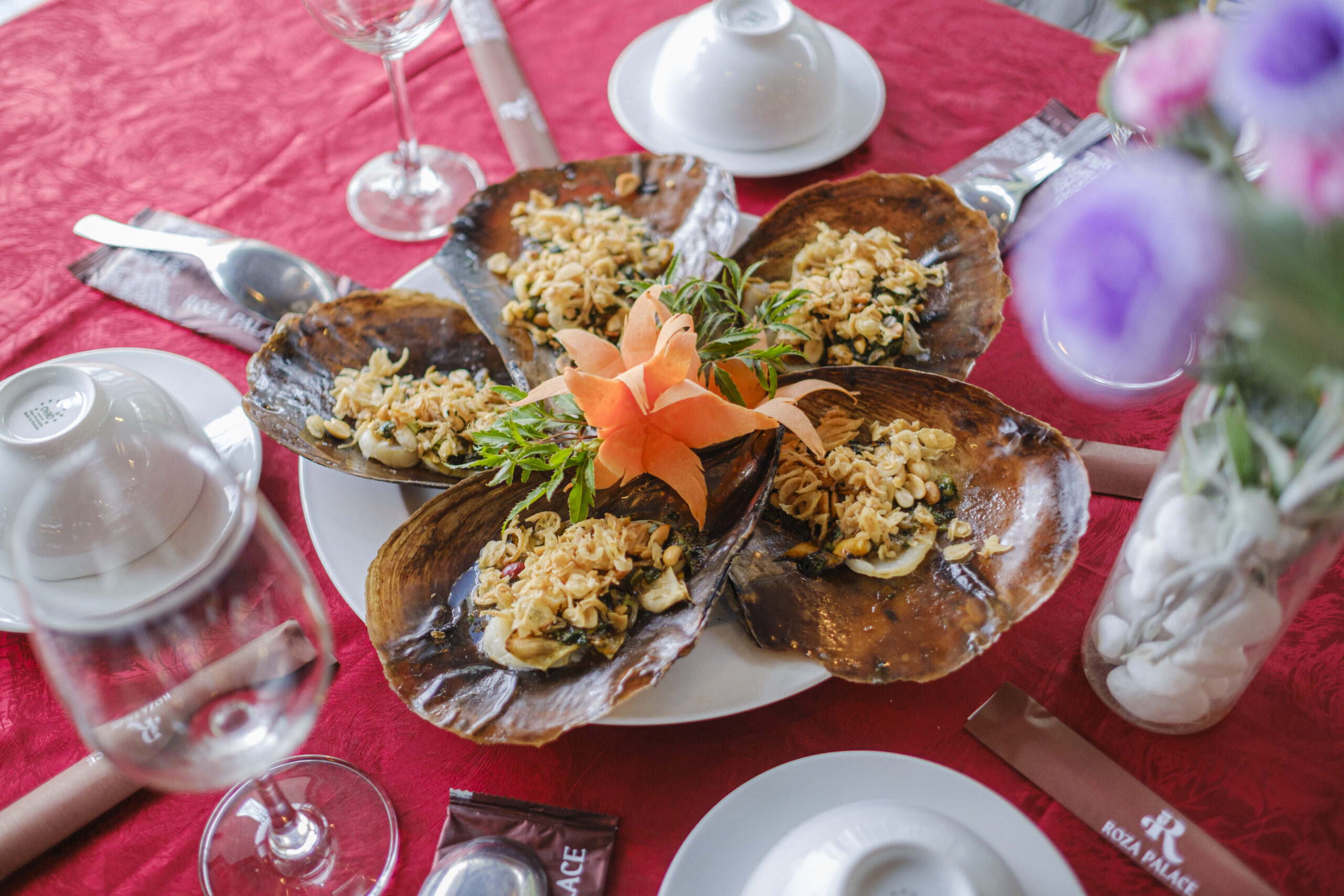 hàu nướng mỡ hành